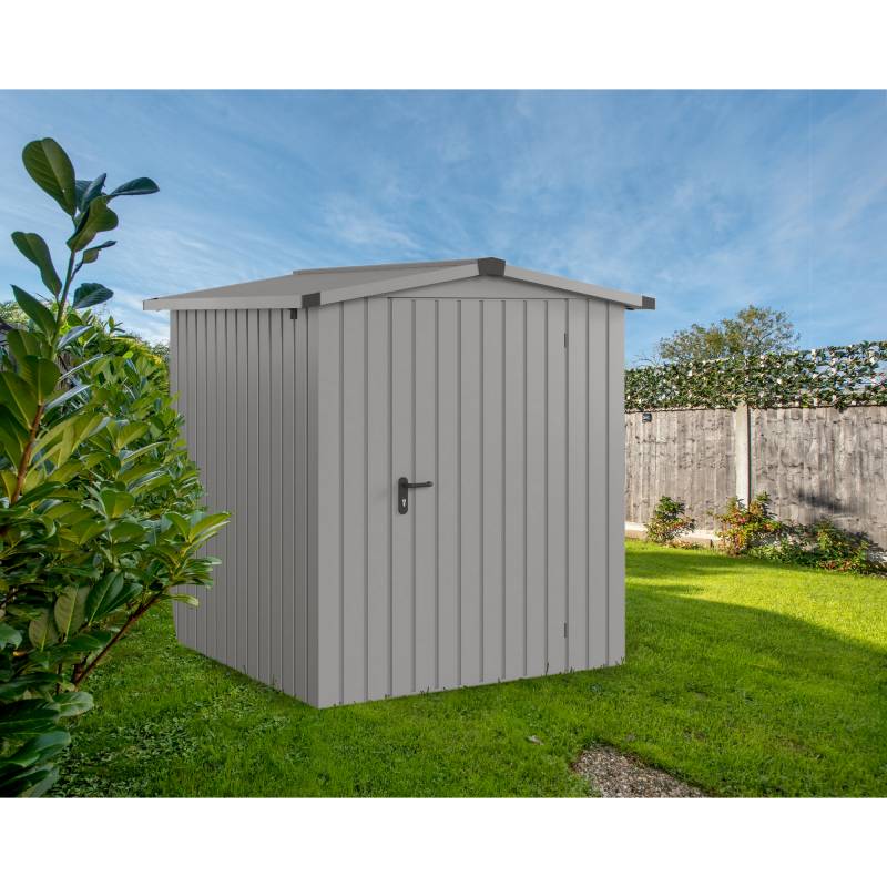 EcoStar Gerätehaus 'Euroline ESD2 Trend-Sk' graualuminium 189 x 181 x 199 cm, Einzeltür von EcoStar