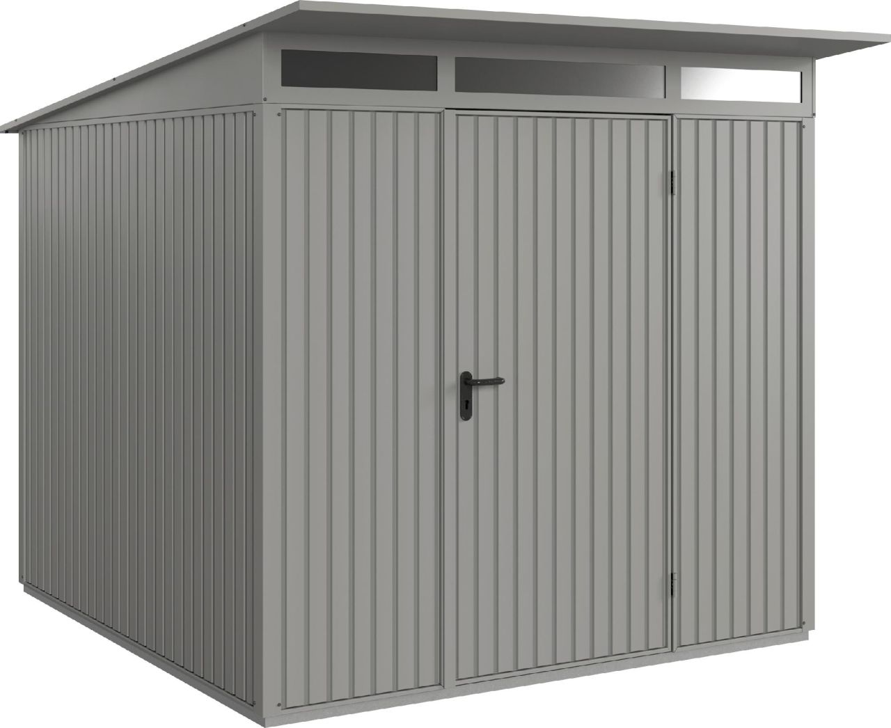 EcoStar Gerätehaus Trend-P Typ 2 graualuminium 247,9 x 283,4 x 232,3 cm von EcoStar