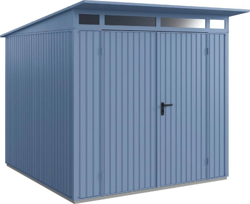 EcoStar Gerätehaus Trend-P Typ 2 taubenblau 247,9 x 283,4 x 232,3 cm von EcoStar