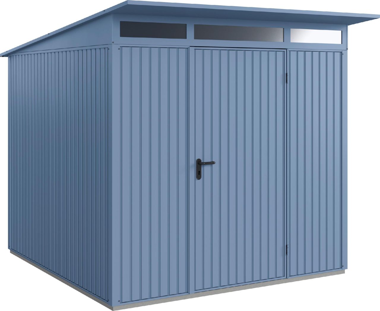 EcoStar Gerätehaus Trend-P Typ 2 taubenblau 247,9 x 283,4 x 232,3 cm von EcoStar