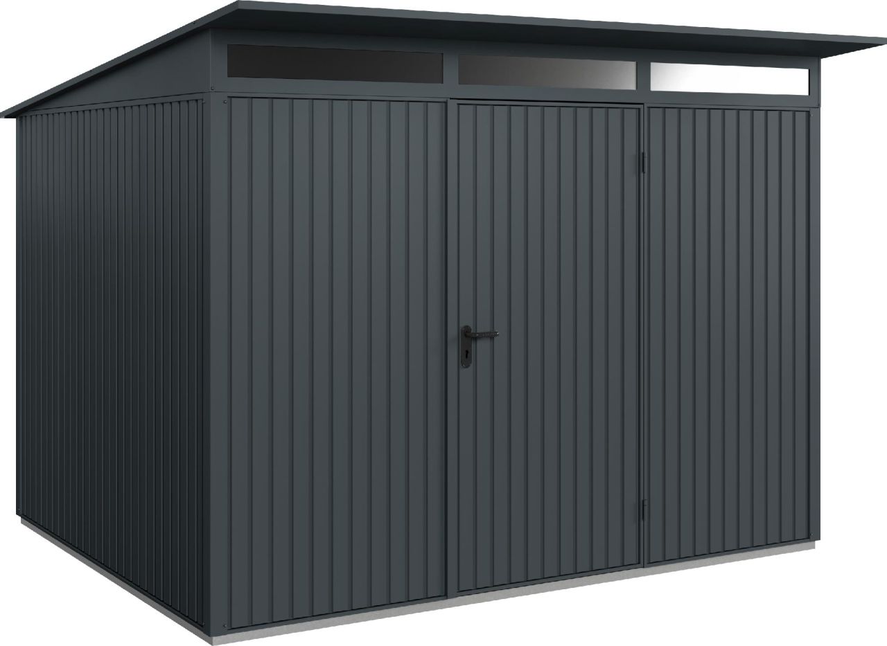 EcoStar Gerätehaus Trend-P Typ 3 anthrazitgrau 312,7 x 283,4 x 232,3 cm von EcoStar