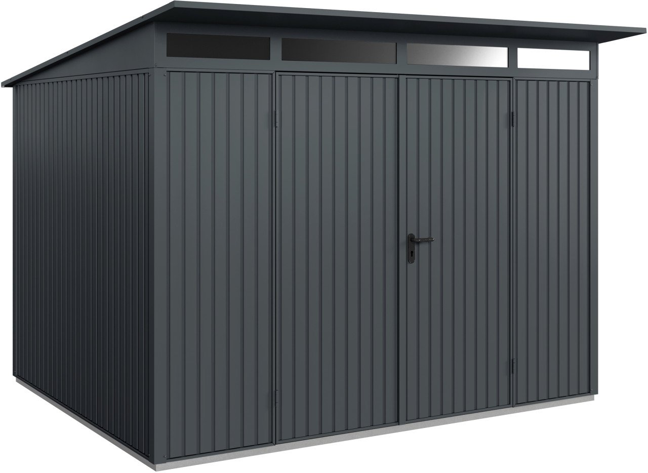 EcoStar Gerätehaus Trend-P Typ 3 anthrazitgrau 312,7 x 283,4 x 232,3 cm von EcoStar