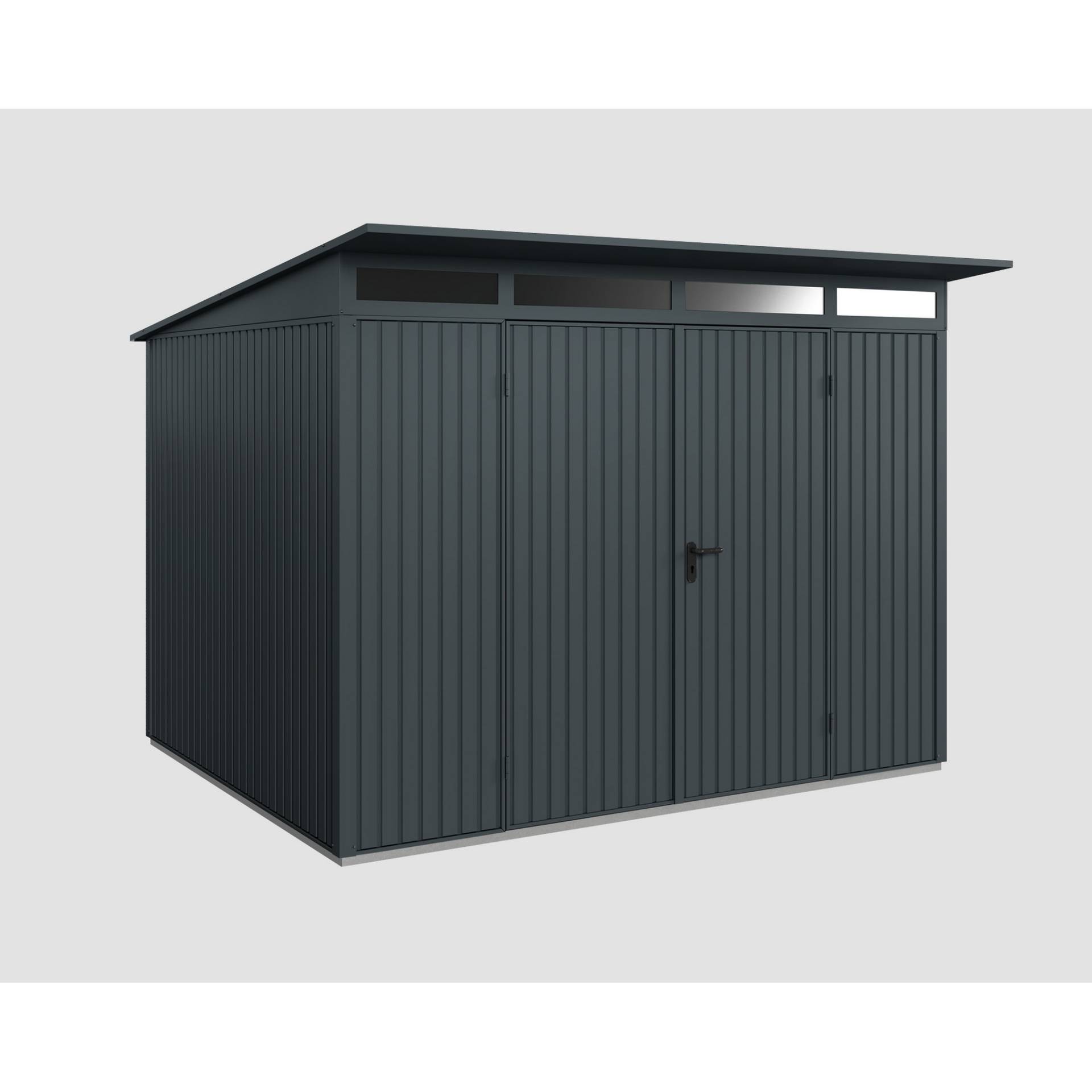 EcoStar Gerätehaus 'Trend-P Typ 3' anthrazitgrau 302,8 x 238 cm, mit Doppeltür EcoStar Gerätehaus 'Trend-P Typ 3' anthrazitgrau 302,8 x 238 cm, mit Doppeltür von EcoStar