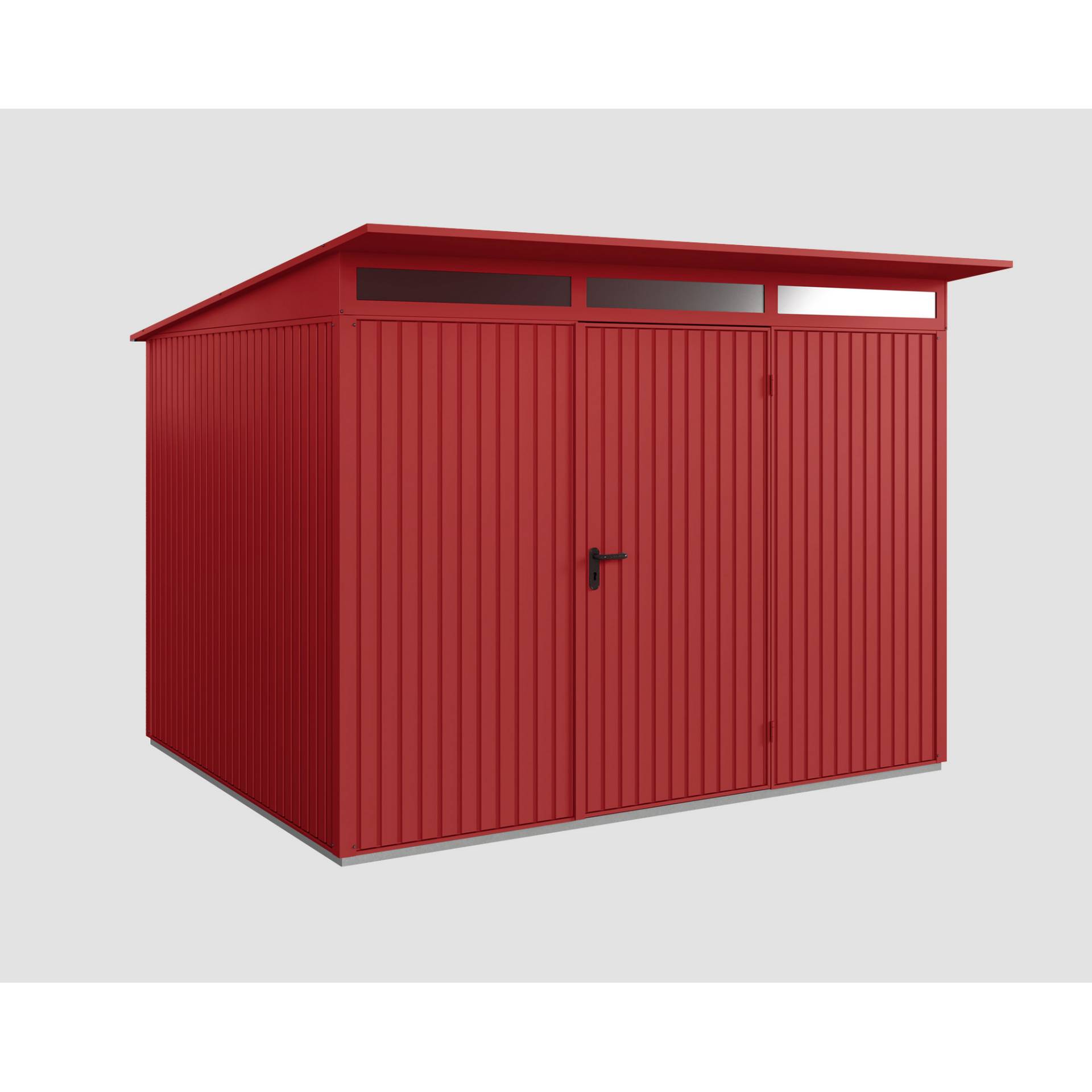 EcoStar Gerätehaus 'Trend-P Typ 3' purpurrot 302,8 x 238 cm, mit Einzeltür EcoStar Gerätehaus 'Trend-P Typ 3' purpurrot 302,8 x 238 cm, mit Einzeltür von EcoStar