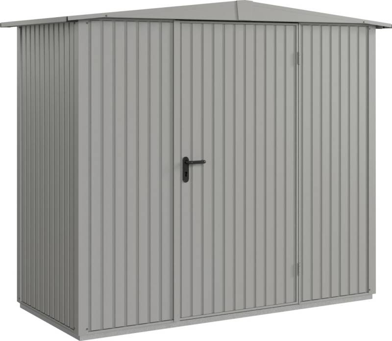 EcoStar Gerätehaus Trend-S Typ 1 258,8 x 121,3 x 216 cm graualuminium von EcoStar