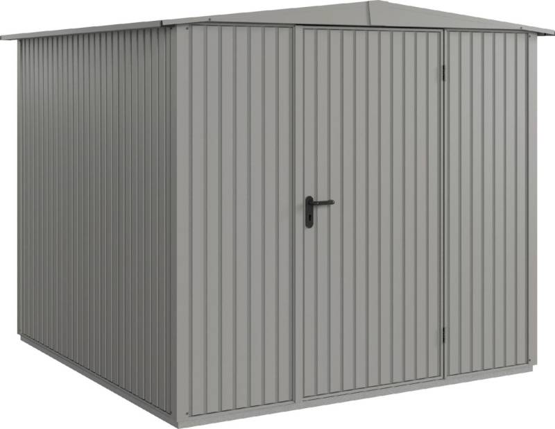 EcoStar Gerätehaus Trend-S Typ 2 258,8 x 247,7 x 216 cm graualuminium von EcoStar