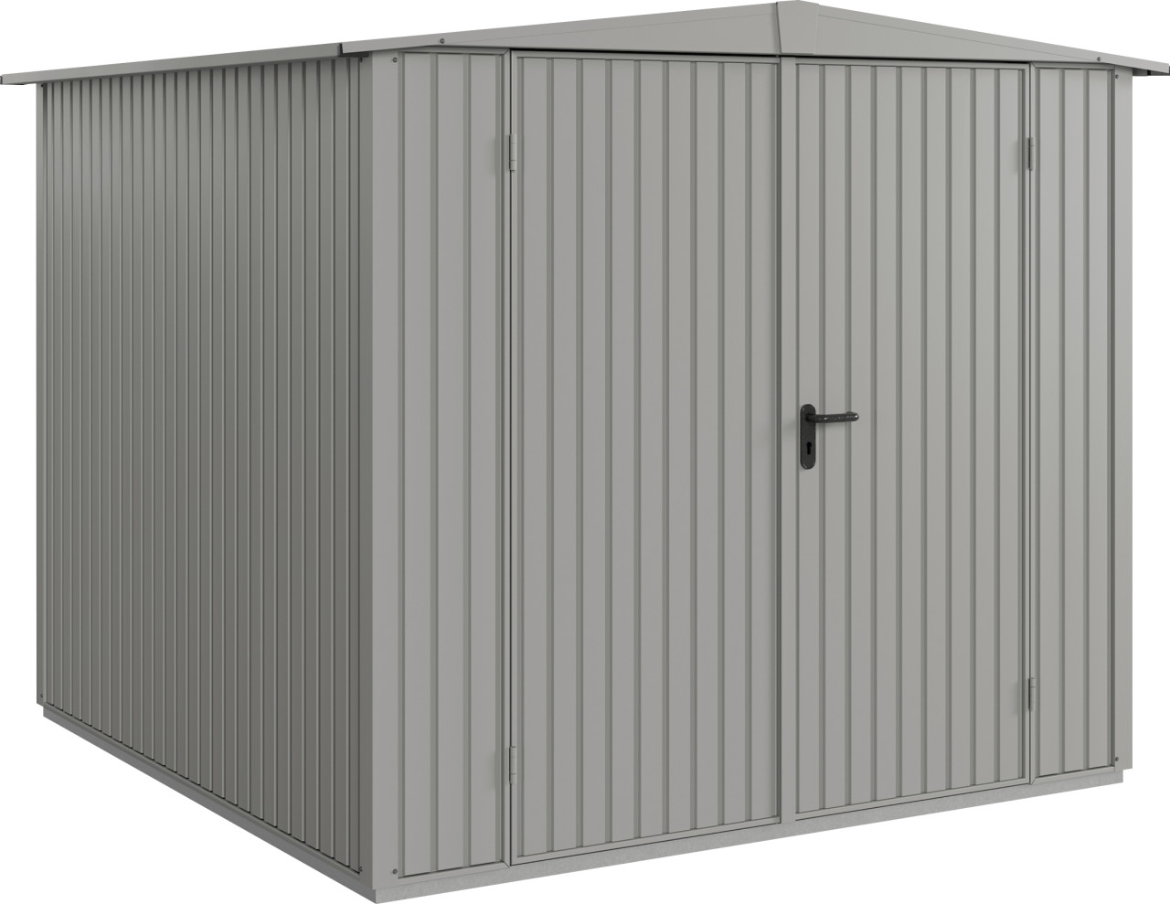 EcoStar Gerätehaus Trend-S Typ 2 258,8 x 247,7 x 216 cm graualuminium von EcoStar