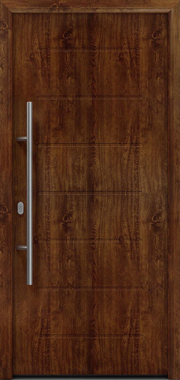 EcoStar Haustür ISOPRO IP 015 dark oak 110 x 210 cm von EcoStar