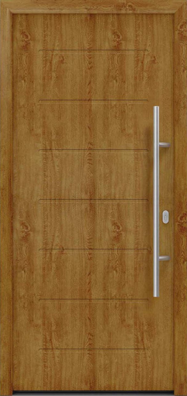 EcoStar Haustür ISOPRO IP 015 golden oak 110 x 210 cm von EcoStar