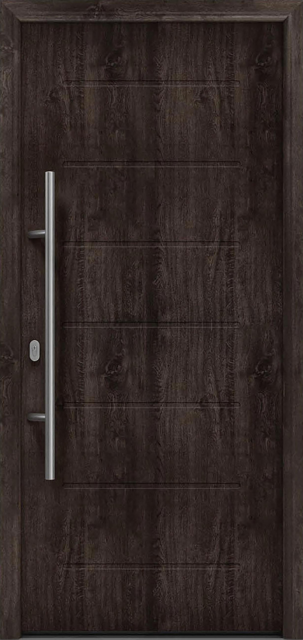 EcoStar Haustür ISOPRO IP 015 night oak 110 x 210 cm von EcoStar
