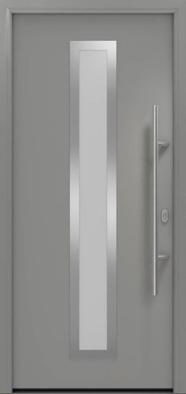 EcoStar Haustür ISOPRO IP 700S graualuminium 110 x 210 cm von EcoStar