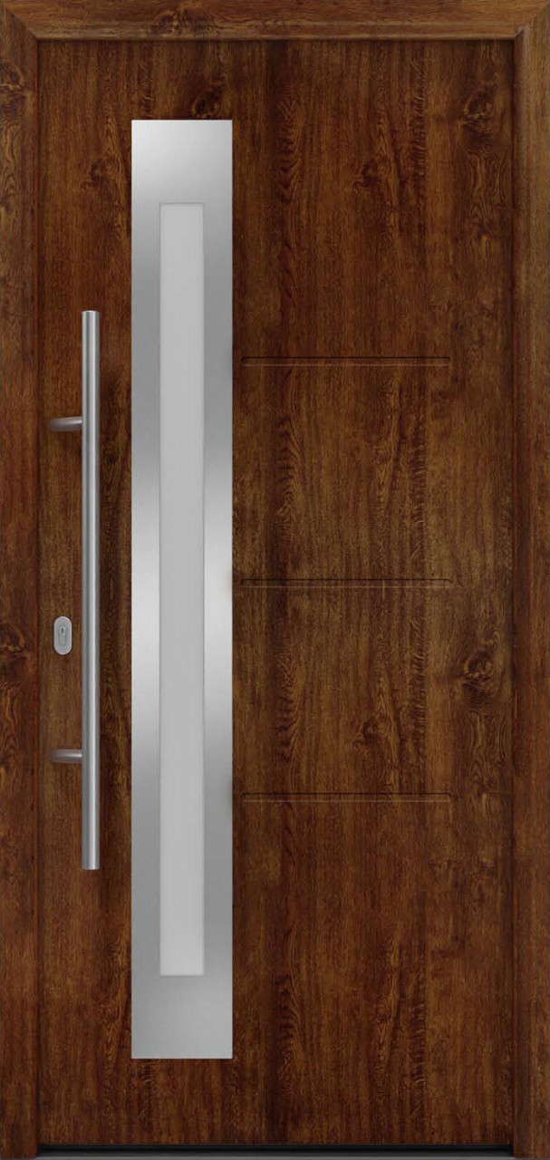 EcoStar Haustür ISOPRO IP 780S dark oak 110 x 210 cm von EcoStar
