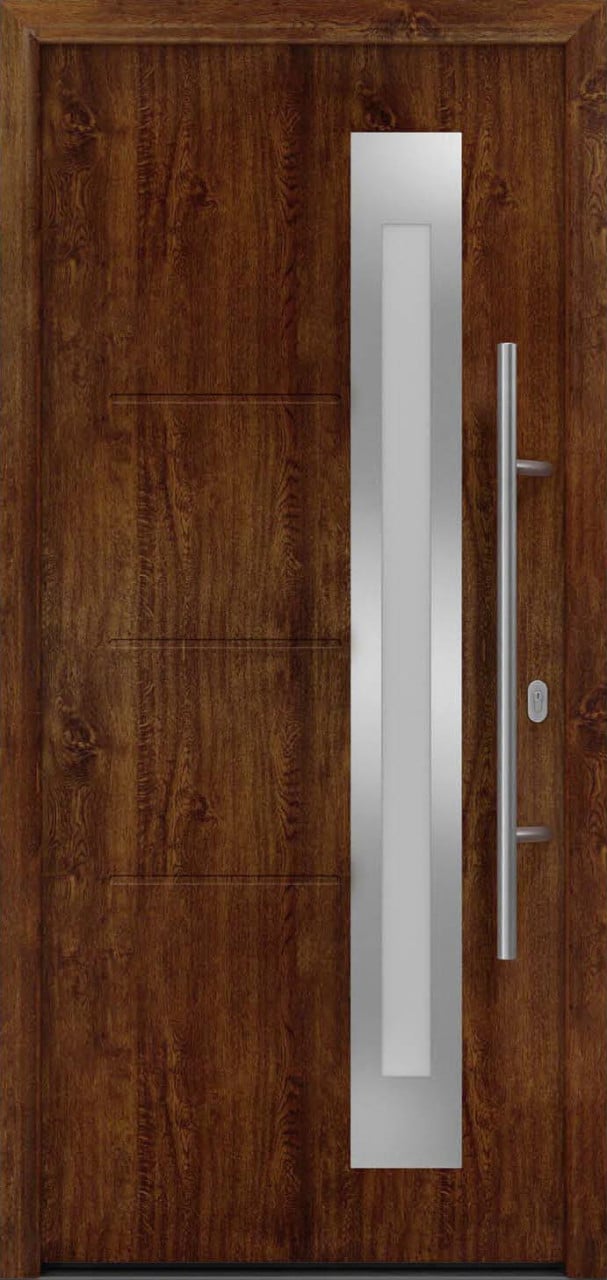 EcoStar Haustür ISOPRO IP 780S dark oak 110 x 210 cm von EcoStar