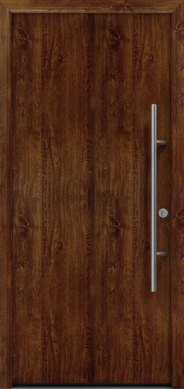 EcoStar Haustür ISOPRO Secur IPS 010 RC2 dark oak 110 x 210 cm von EcoStar