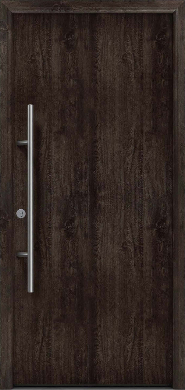 EcoStar Haustür ISOPRO Secur IPS 010 RC2 night oak 110 x 210 cm von EcoStar