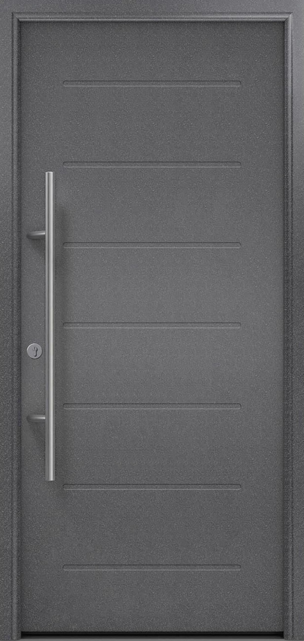 EcoStar Haustür ISOPRO Secur IPS 015 RC2 anthrazit metallic 110 x 210 cm von EcoStar