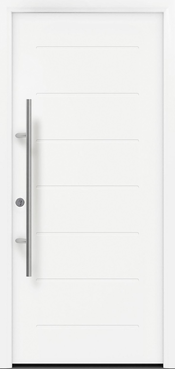 EcoStar Haustür ISOPRO Secur IPS 015 RC2 verkehrsweiß 110 x 210 cm von EcoStar