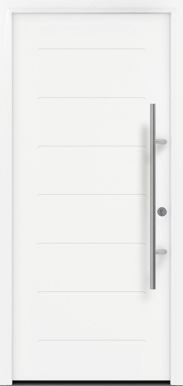 EcoStar Haustür ISOPRO Secur IPS 015 RC2 verkehrsweiß 110 x 210 cm von EcoStar