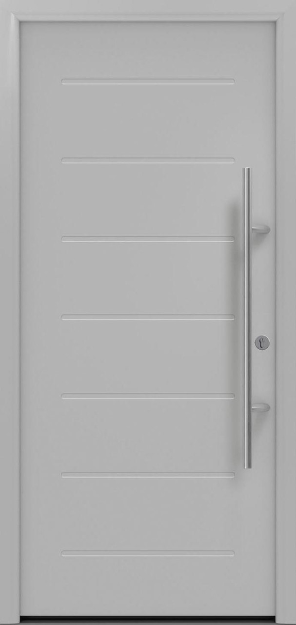 EcoStar Haustür ISOPRO Secur IPS 015 RC2 weißaluminium 110 x 210 cm von EcoStar