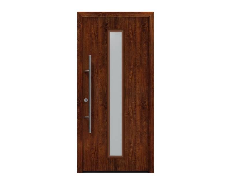 EcoStar Haustür ISOPRO Secur IPS 020 RC2 dark oak 110 x 210 cm von EcoStar
