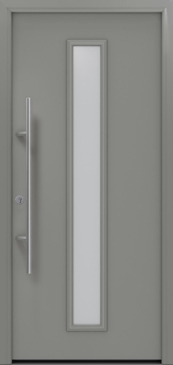 EcoStar Haustür ISOPRO Secur IPS 020 RC2 graualuminium 110 x 210 cm von EcoStar