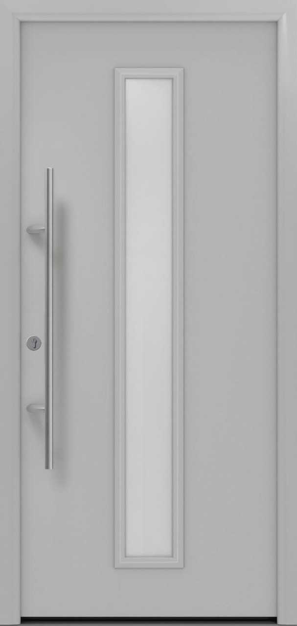EcoStar Haustür ISOPRO Secur IPS 020 RC2 weißaluminium 110 x 210 cm von EcoStar