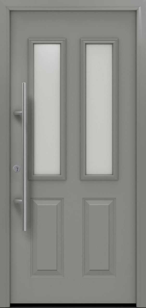 EcoStar Haustür ISOPRO Secur IPS 410S RC2 graualuminium 110 x 210 cm von EcoStar