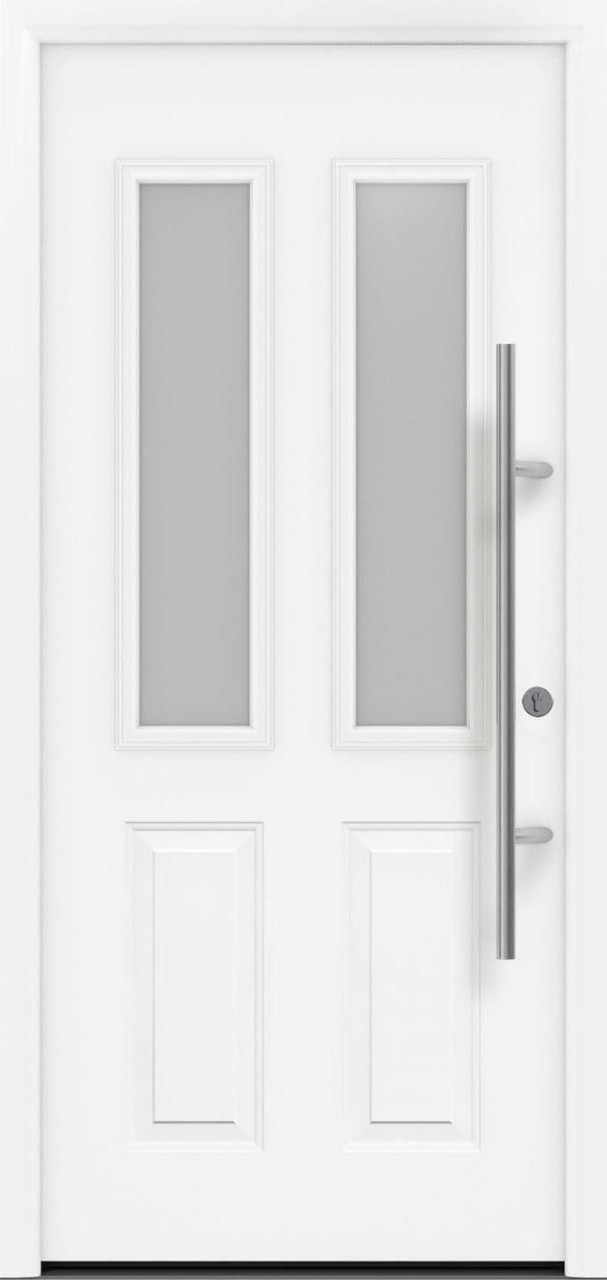 EcoStar Haustür ISOPRO Secur IPS 410S RC2 verkehrsweiß 110 x 210 cm von EcoStar