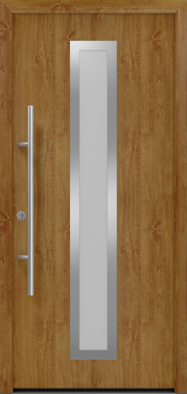 EcoStar Haustür ISOPRO Secur IPS 700S RC2 golden oak 110 x 210 cm von EcoStar
