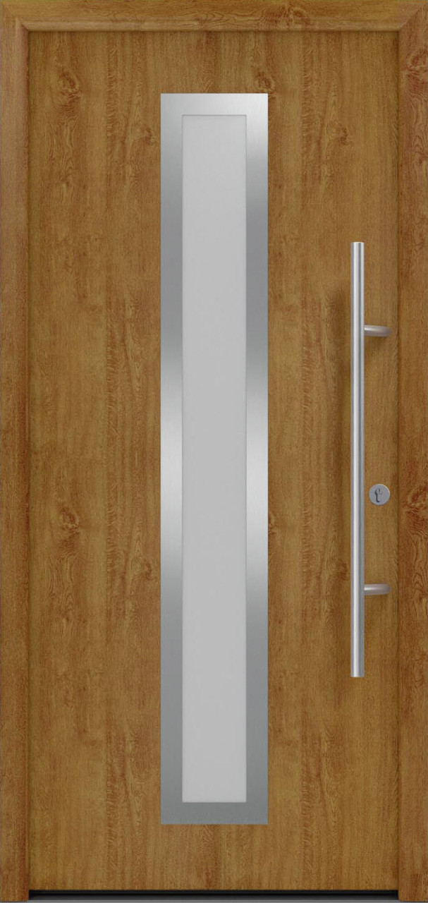 EcoStar Haustür ISOPRO Secur IPS 700S RC2 golden oak 110 x 210 cm von EcoStar