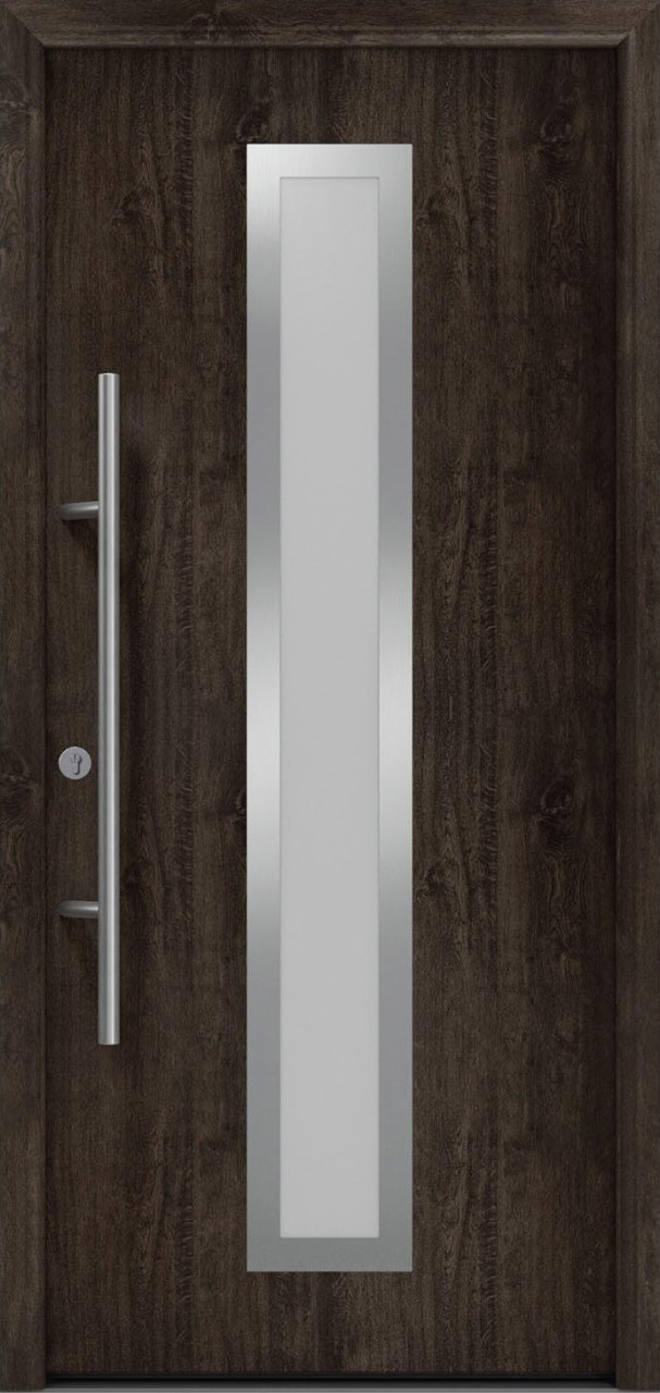 EcoStar Haustür ISOPRO Secur IPS 700S RC2 night oak 110 x 210 cm von EcoStar