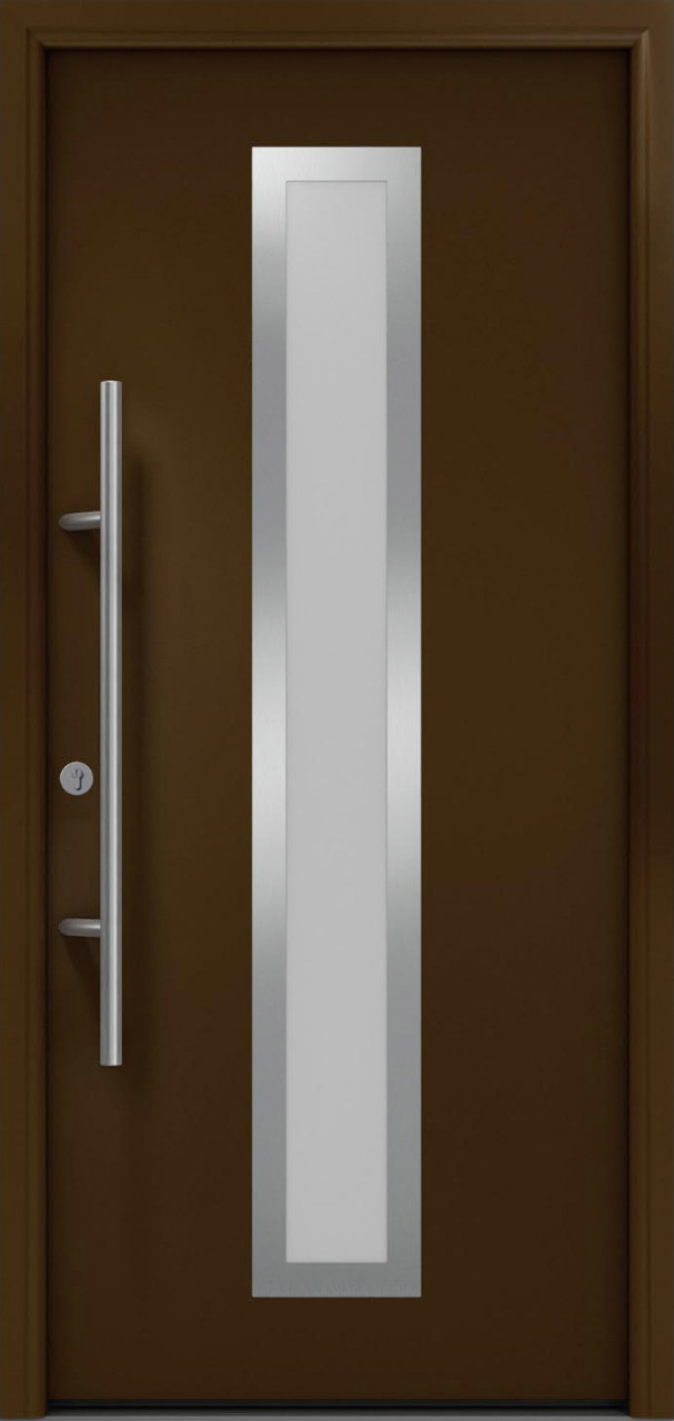 EcoStar Haustür ISOPRO Secur IPS 700S RC2 terrabraun 110 x 210 cm von EcoStar