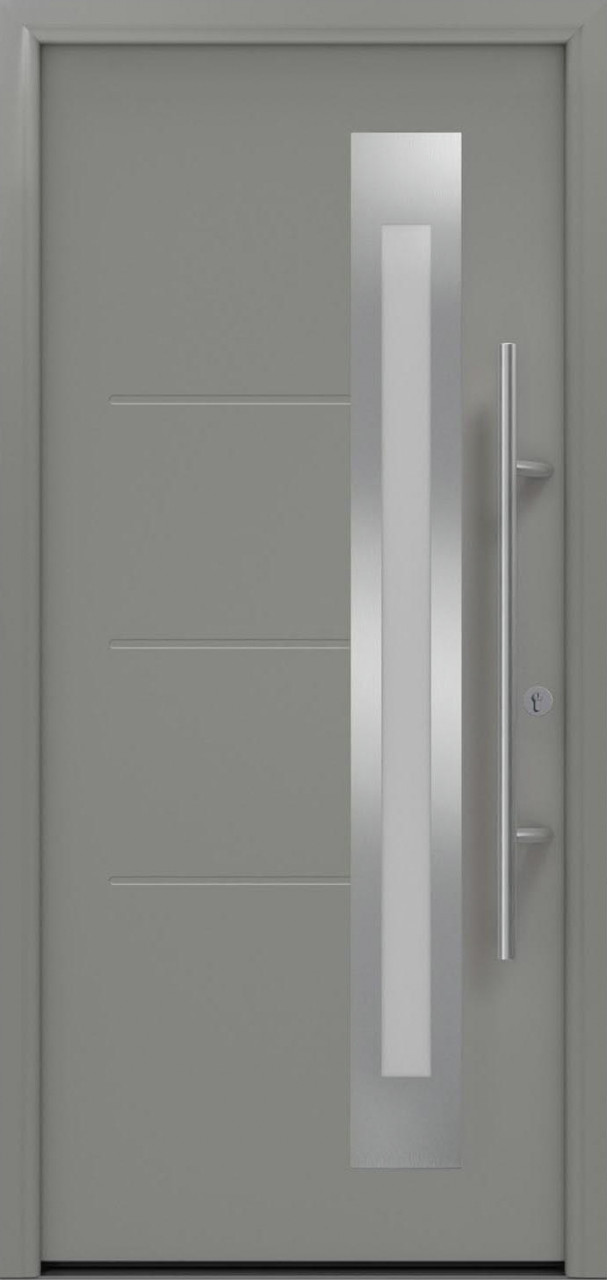 EcoStar Haustür ISOPRO Secur IPS 780S RC2 graualuminium 110 x 210 cm von EcoStar