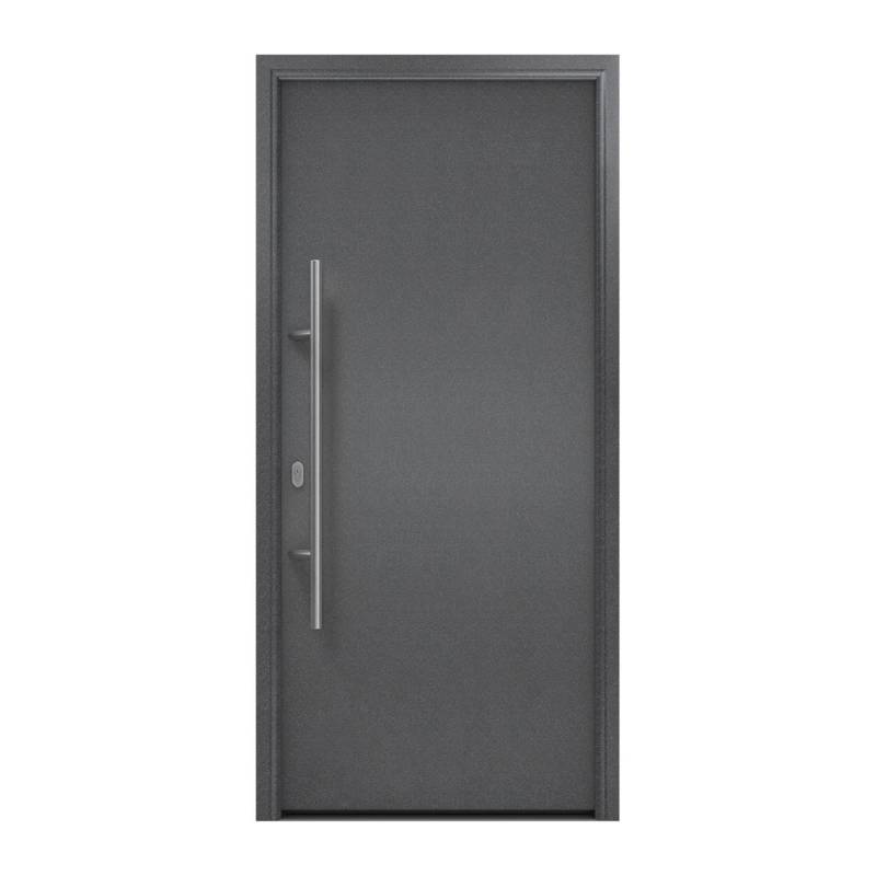 EcoStar Haustür Isopro IP 010 Anthrazitmetallic 110 cm x 210 cm DIN L von EcoStar