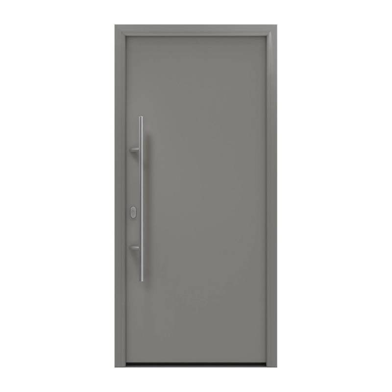 EcoStar Haustür Isopro IP 010 Graualuminium 110 cm x 210 cm DIN L von EcoStar