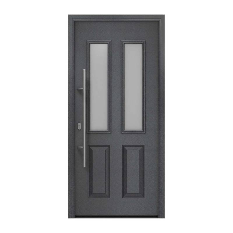 EcoStar Haustür Isopro IP 410S Anthrazitmetallic 110 cm x 210 cm DIN L von EcoStar