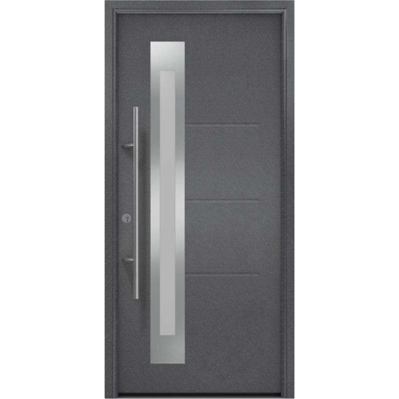 EcoStar Haustür Isopro IP 780S 110 cm x 210 cm Anthrazit-Metallic Anschlag Links von EcoStar