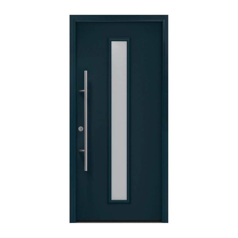 EcoStar Haustür Isopro Secur IPS 020S Anthrazitgrau 110 cm x 210 cm DIN L von EcoStar