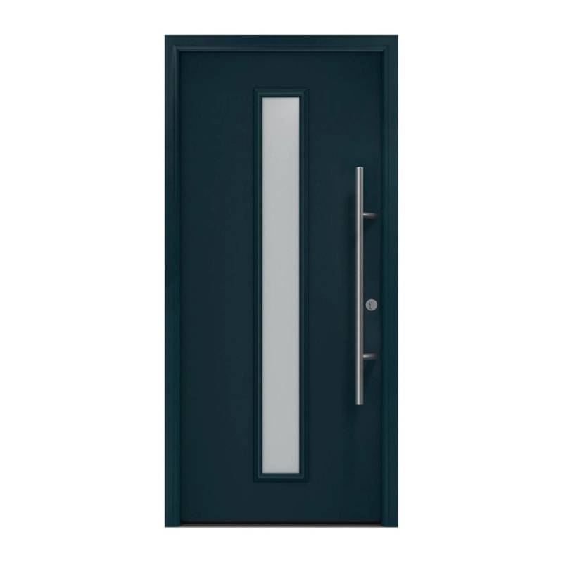 EcoStar Haustür Isopro Secur IPS 020S Anthrazitgrau 110 cm x 210 cm DIN R von EcoStar