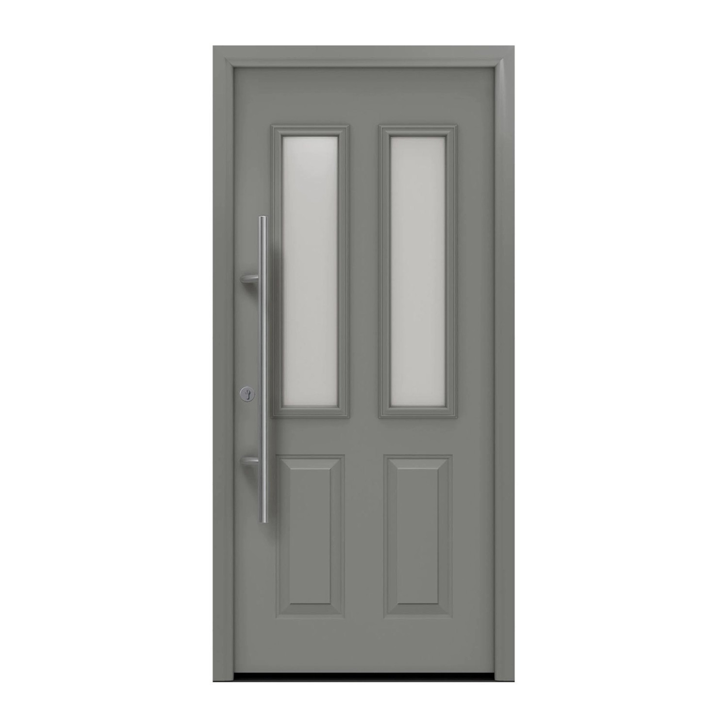 EcoStar Haustür Isopro Secur IPS 410S Graualuminium 110 cm x 210 cm DIN L EcoStar Haustür Isopro Secur IPS 410S Graualuminium 110 cm x 210 cm DIN L von EcoStar