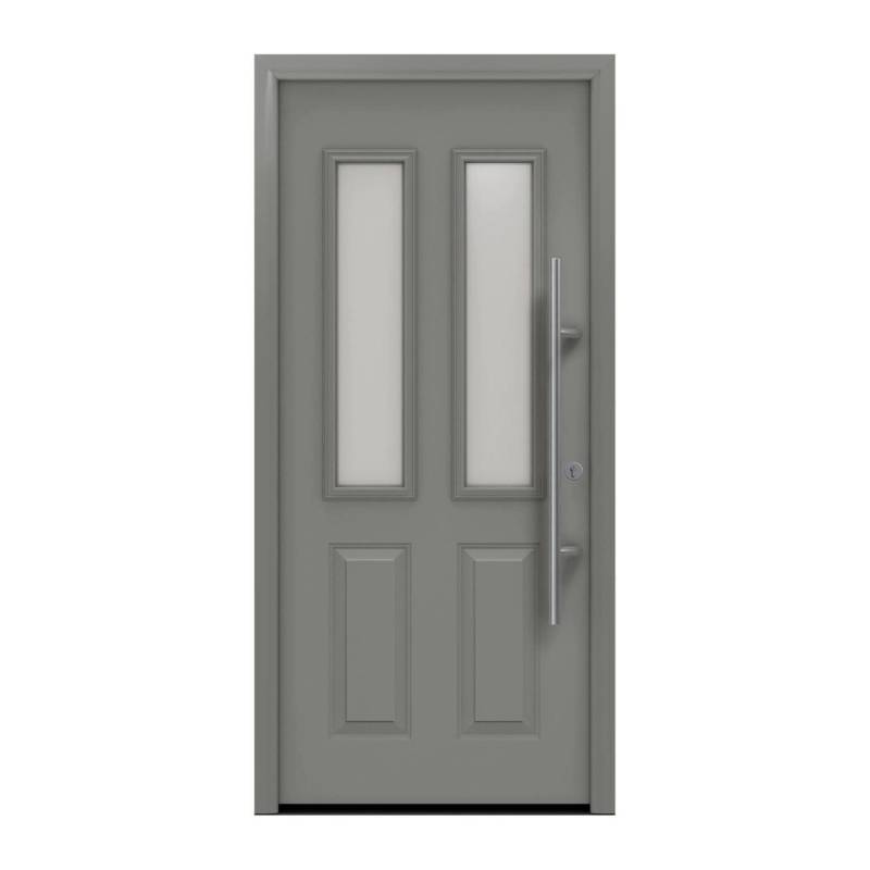 EcoStar Haustür Isopro Secur IPS 410S Graualuminium 110 cm x 210 cm DIN R von EcoStar