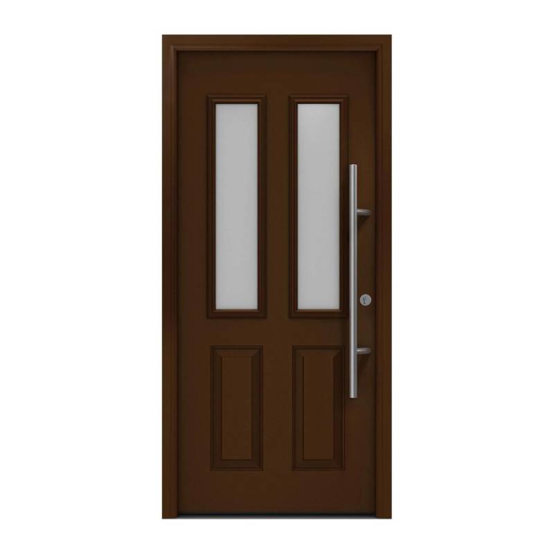 EcoStar Haustür Isopro Secur IPS 410S Terrabraun 110 cm x 210 cm DIN R von EcoStar