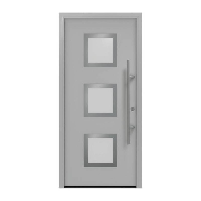 EcoStar Haustür Isopro Secur IPS 810S Weißaluminium 110 cm x 210 cm DIN R von EcoStar