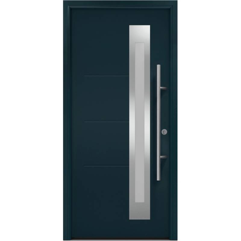 EcoStar Haustür Isopro Secur Motiv 780S RAL 7016 Anthrazitgrau DIN links von EcoStar