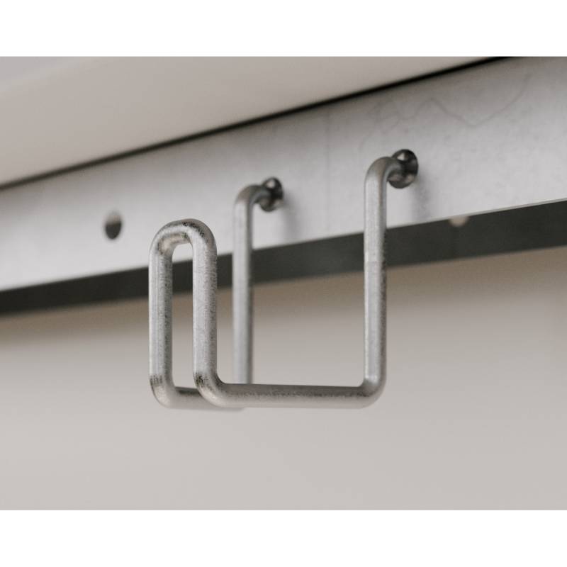 EcoStar Kleiderhaken Stahl 10 x 5 x 5 cm, für Gerätehaus von EcoStar