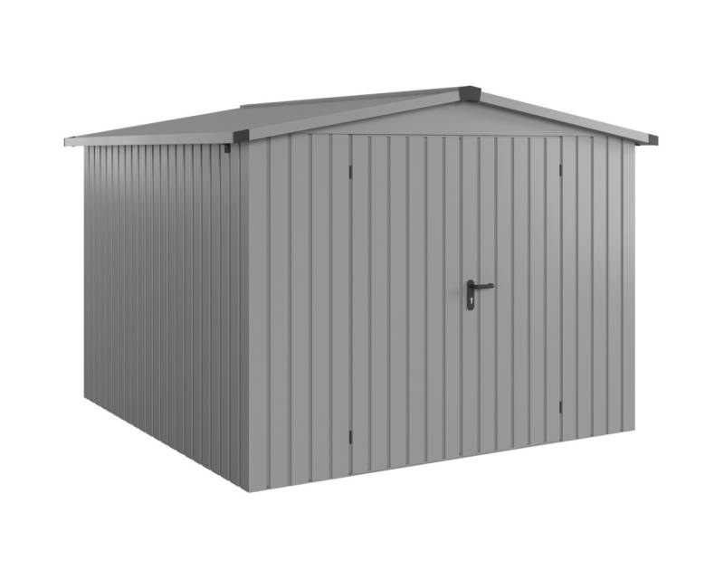 EcoStar Metallgerätehaus Euroline ESD10 aluminiumgrau 262 x 262 cm 2-flg. von EcoStar