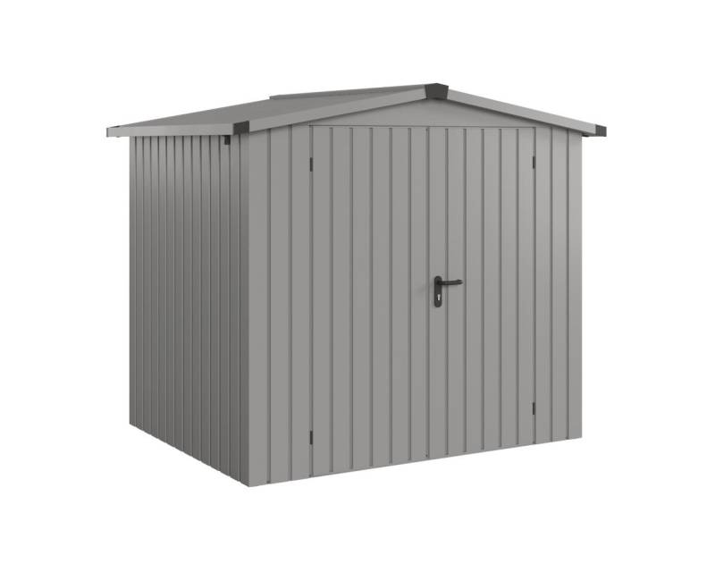 EcoStar Metallgerätehaus Euroline ESD4 aluminiumgrau 214 x 166 cm 2-flg. von EcoStar