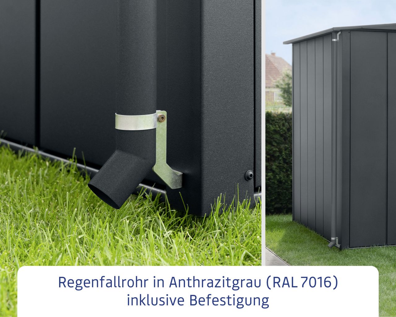 EcoStar Regenfallrohr RAL7016 (Anthrazitgrau) von EcoStar