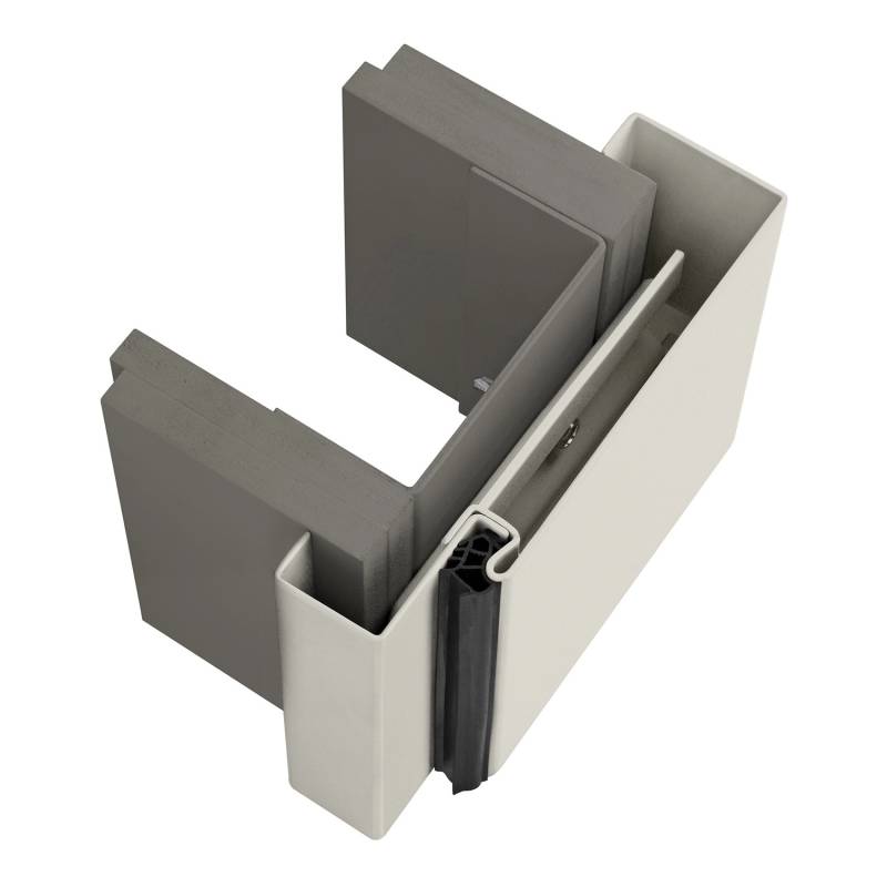EcoStar Umfassungszarge MW 150 Lichtgrau 100 cm x 212,5 cm DIN L u. R von EcoStar