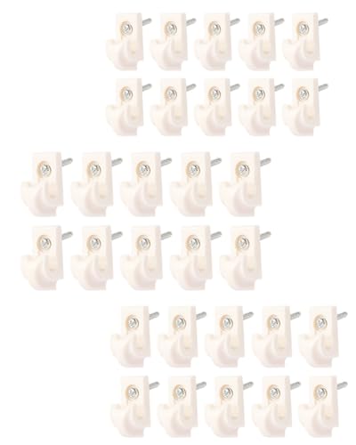 30 weiße Wandklammern von EcoSweep